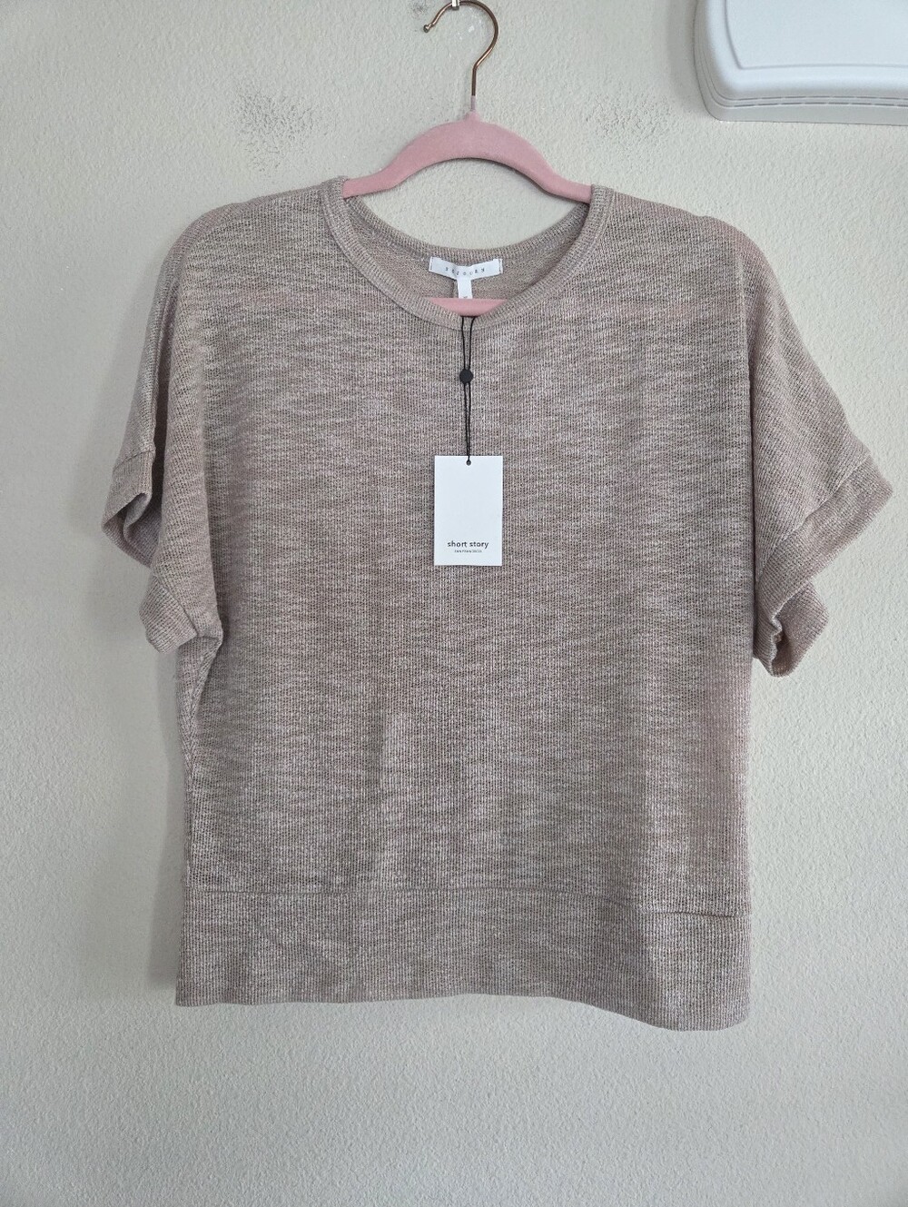 Sojourn Knit Short Sleeve Top Size MP NWT Coastal Minimalist